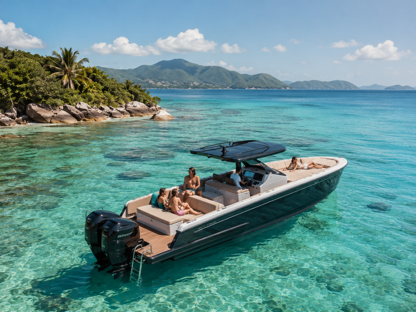 Sortie en yacht en Guadeloupe